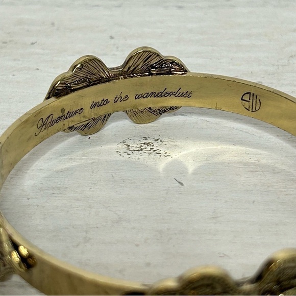 Samantha Wills Gold Plated Turquoise Engraved Adventure Into Wanderlust Bracelet - Picture 12 of 16